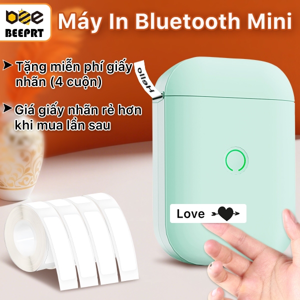 Beeprt Máy in nhiệt mini cầm tay bluetooth D11s in tem - Chi tiết