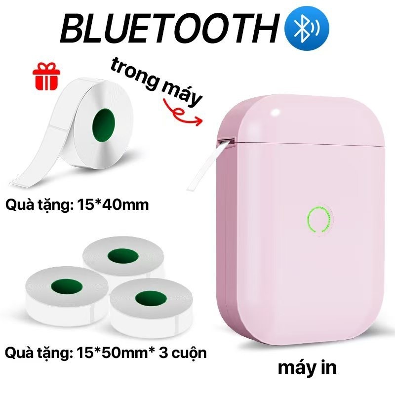 Beeprt Máy in nhiệt mini cầm tay bluetooth D11s in tem - Góc nhìn khác