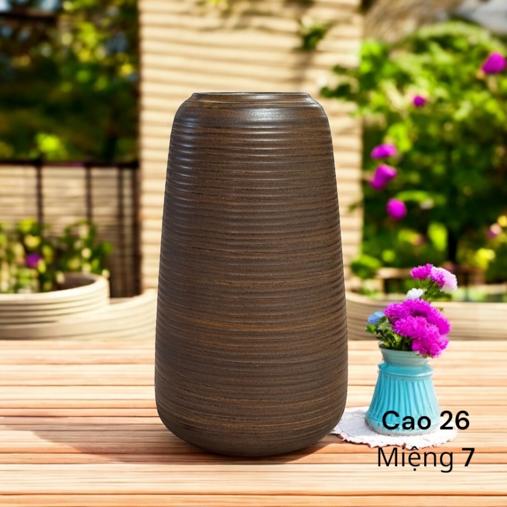 Bình Hoa Gốm Sứ Bát Tràng Dáng Đu Đủ - Sử dụng