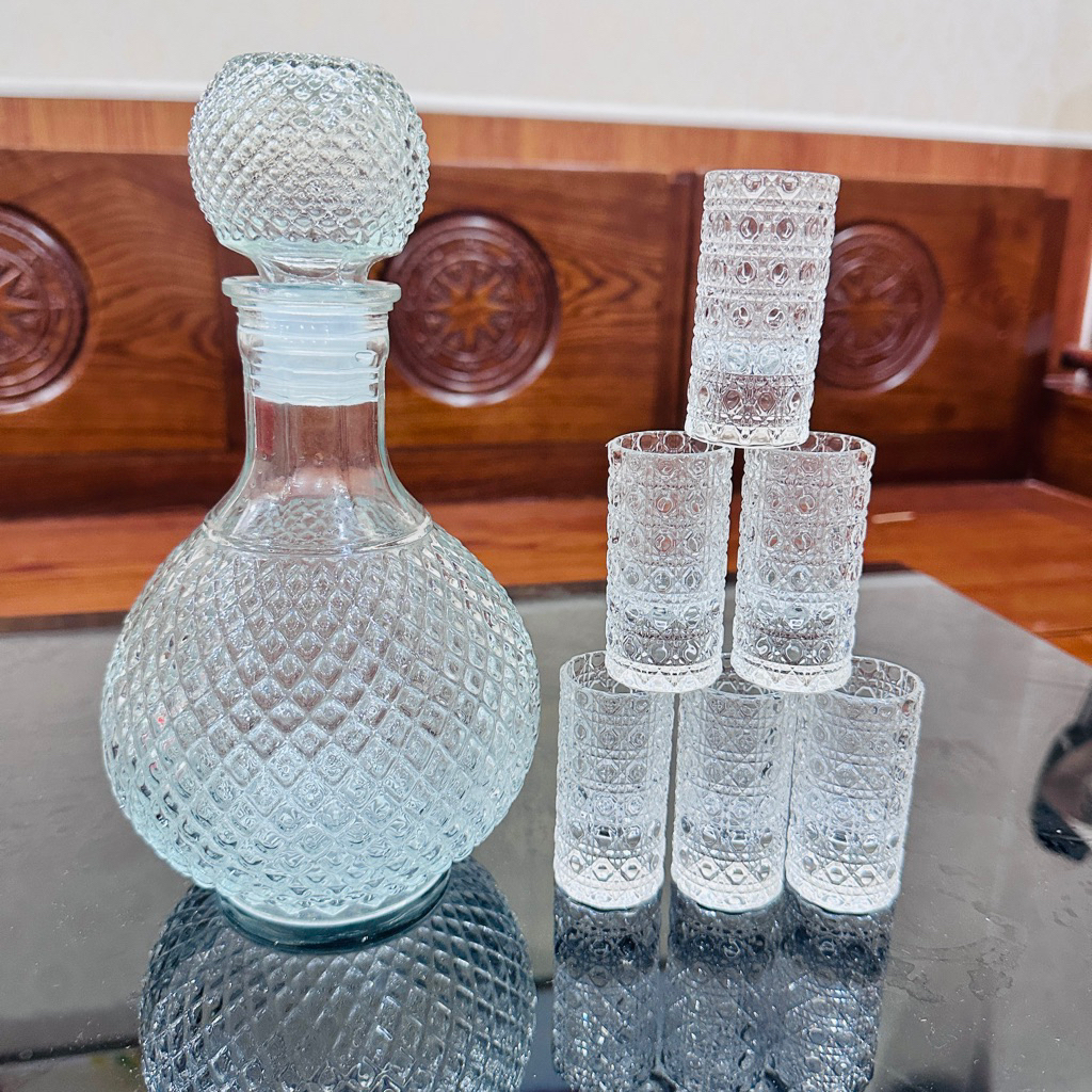 Bộ bình + ly tỉu thuỷ tinh cao cấp.! - Góc nhìn khác