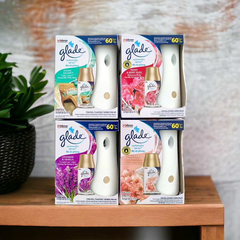 Bộ Máy Xịt Thơm Phòng Tự Động Glade. Lõi Thơm Phòng Glade - Chi tiết