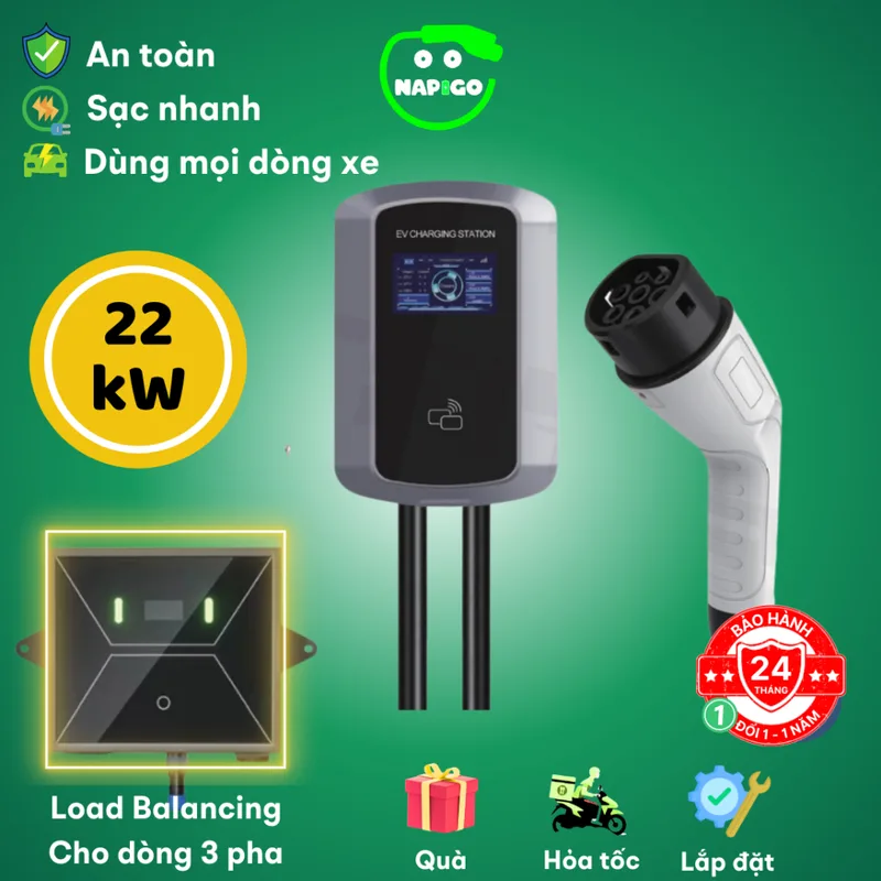 Bộ sạc ô tô điện 7.4kW - Phụ kiện