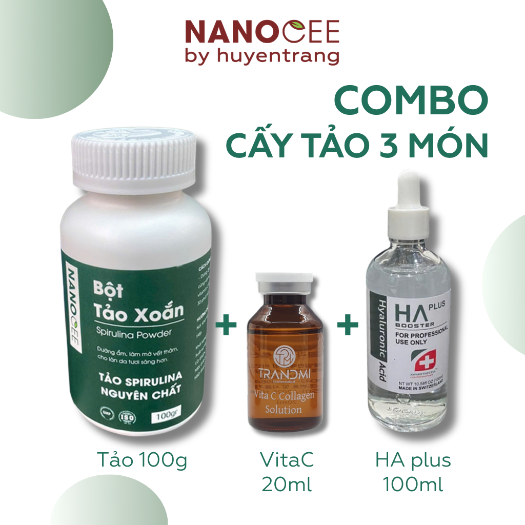 Bột mặt nạ tảo xoắn Spirulina, mask giúp căng bóng da, căng bóng, mờ nhăn, giảm - Sử dụng