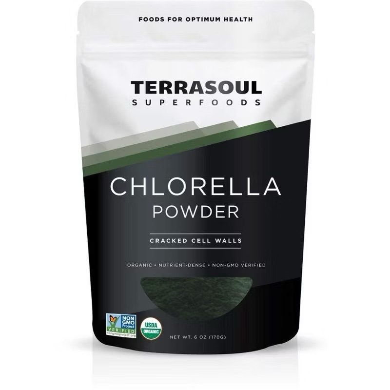 BỘT TẢO LỤC CHLORELLA /BỘT TẢO XOẮN SPIRULINA HỮU CƠ TERRASOUL 170G - Chi tiết