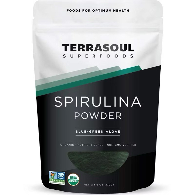 BỘT TẢO LỤC CHLORELLA /BỘT TẢO XOẮN SPIRULINA HỮU CƠ TERRASOUL 170G - Sử dụng