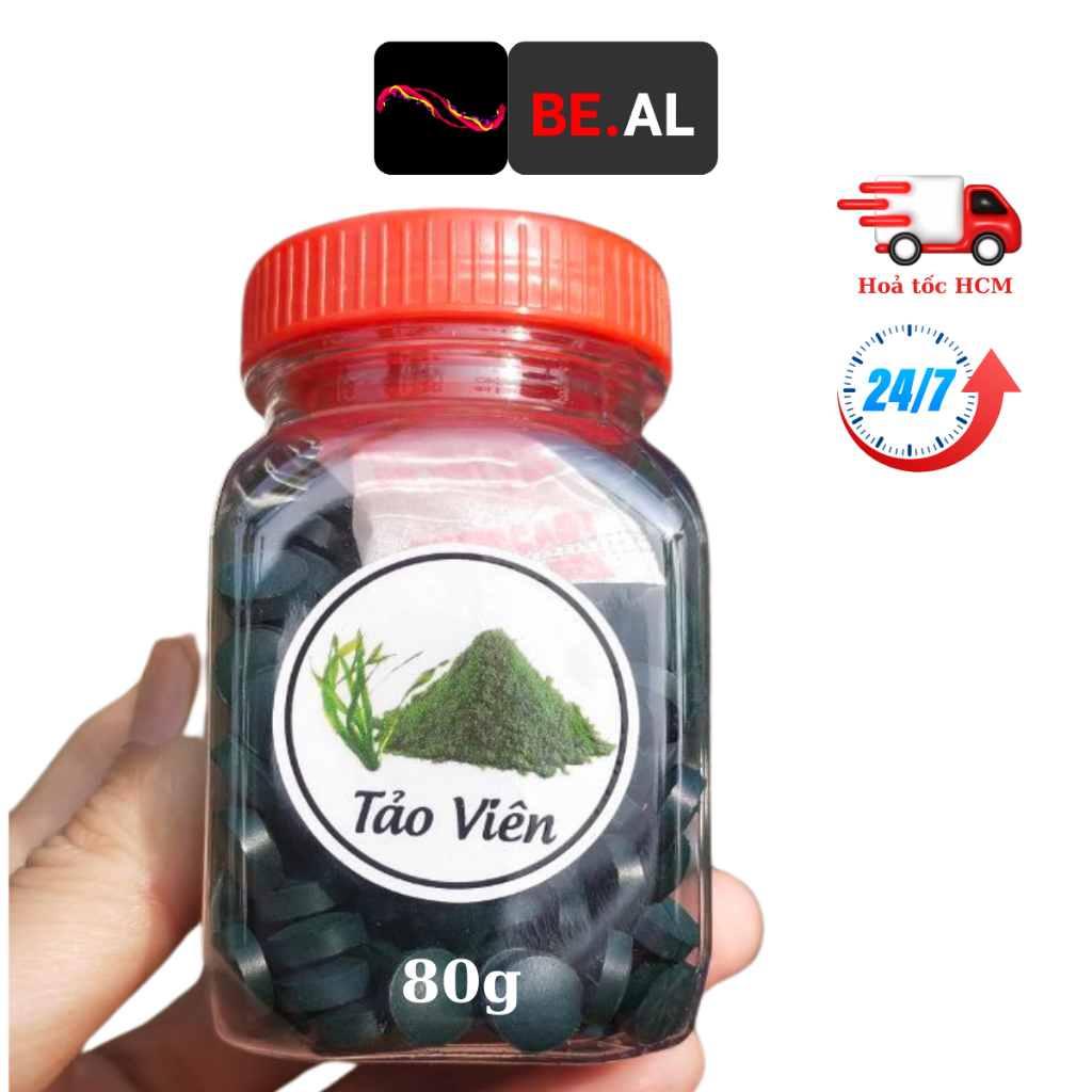 Cám tảo Spirulina  tảo xoán viên tảo xoán bột hỗ trợ tiêu hoá cung cấp vitamin thiết yếu cho cá