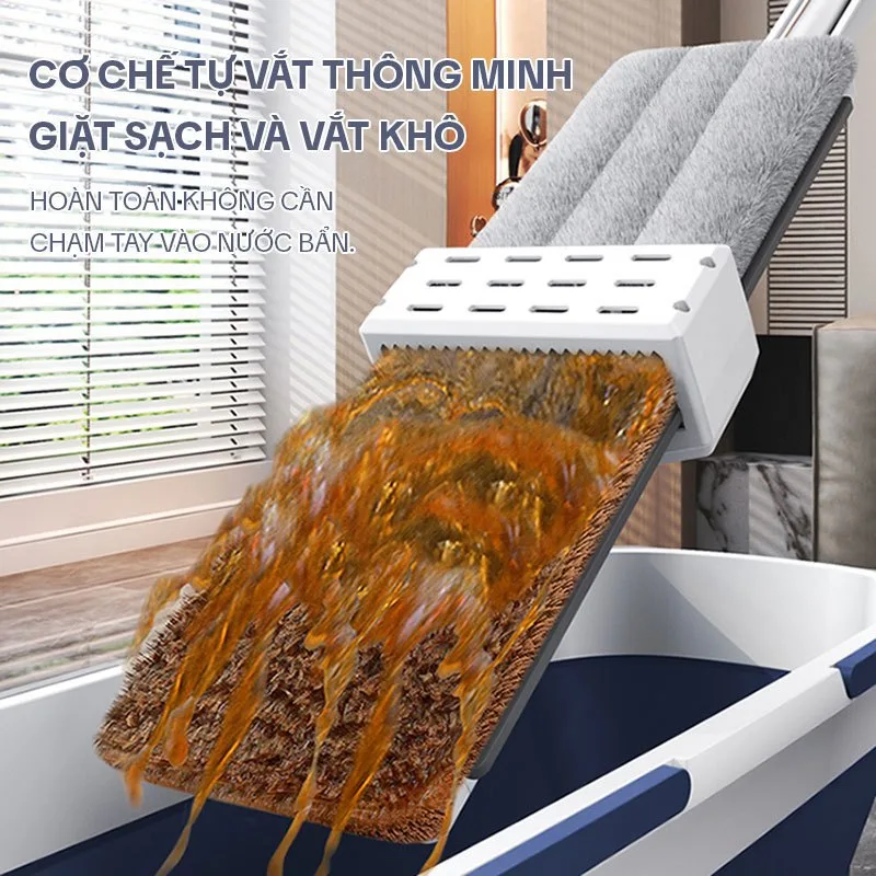 Cây Lau Nhà Tự Vắt KITIMOP KTM - Chi tiết