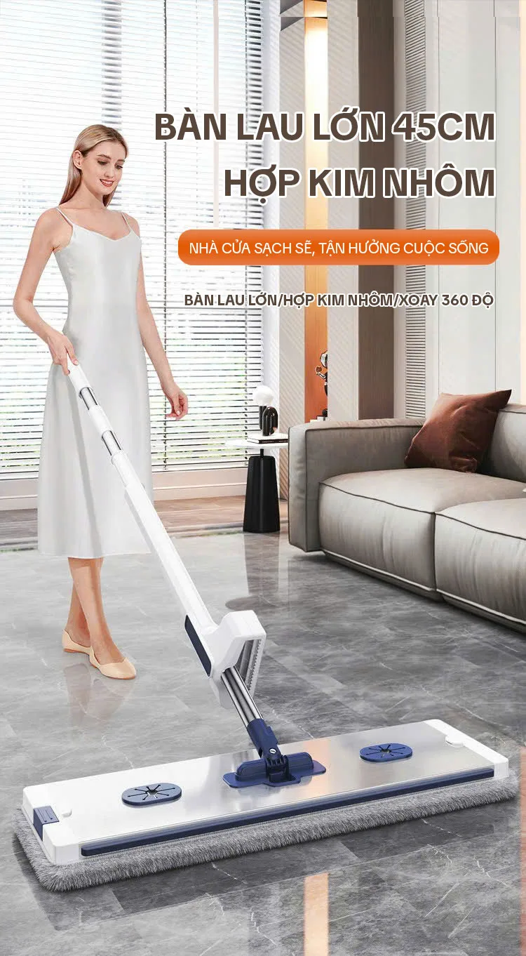 Cây Lau Nhà Tự Vắt KITIMOP KTM - Góc nhìn khác