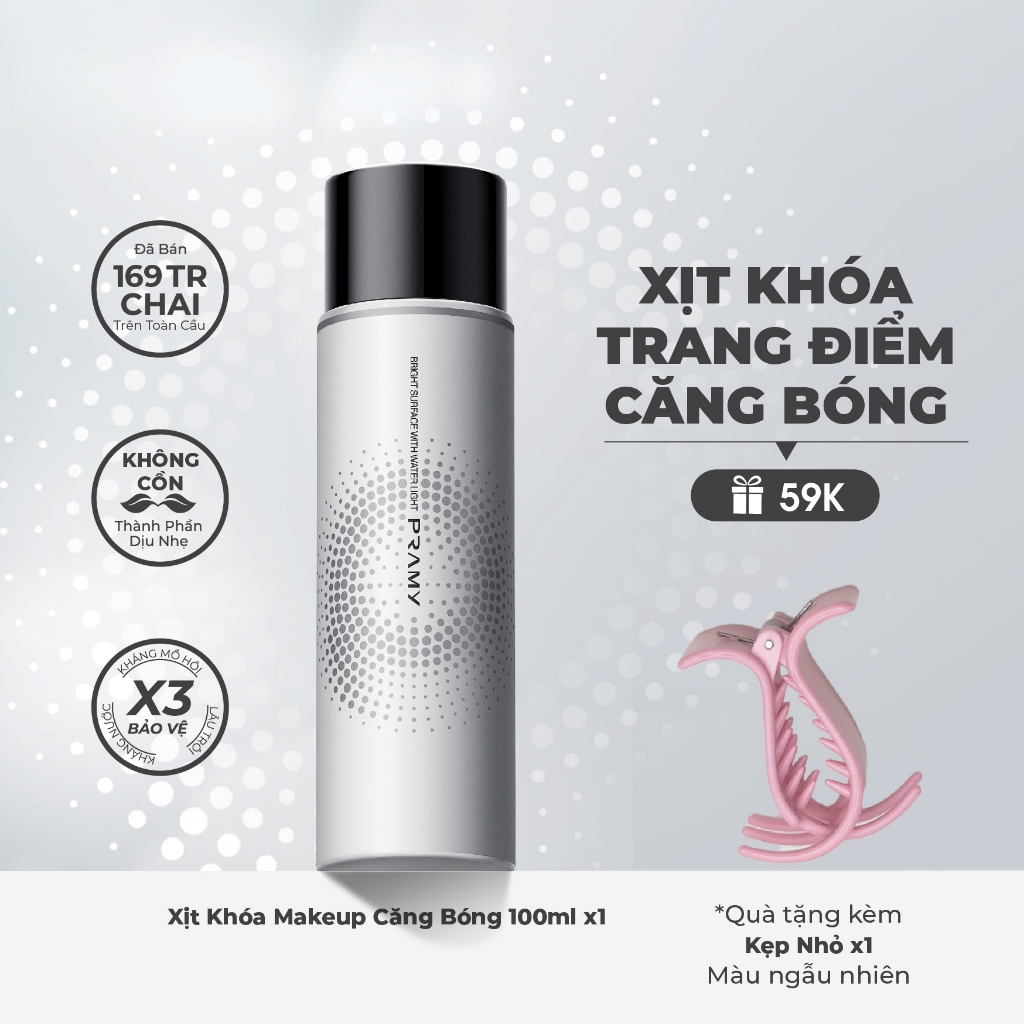 CHÍNH HÃNG PRAMY Xịt Khóa Nền Makeup Tia Sương Mềm Mại Gi... - Thiết kế