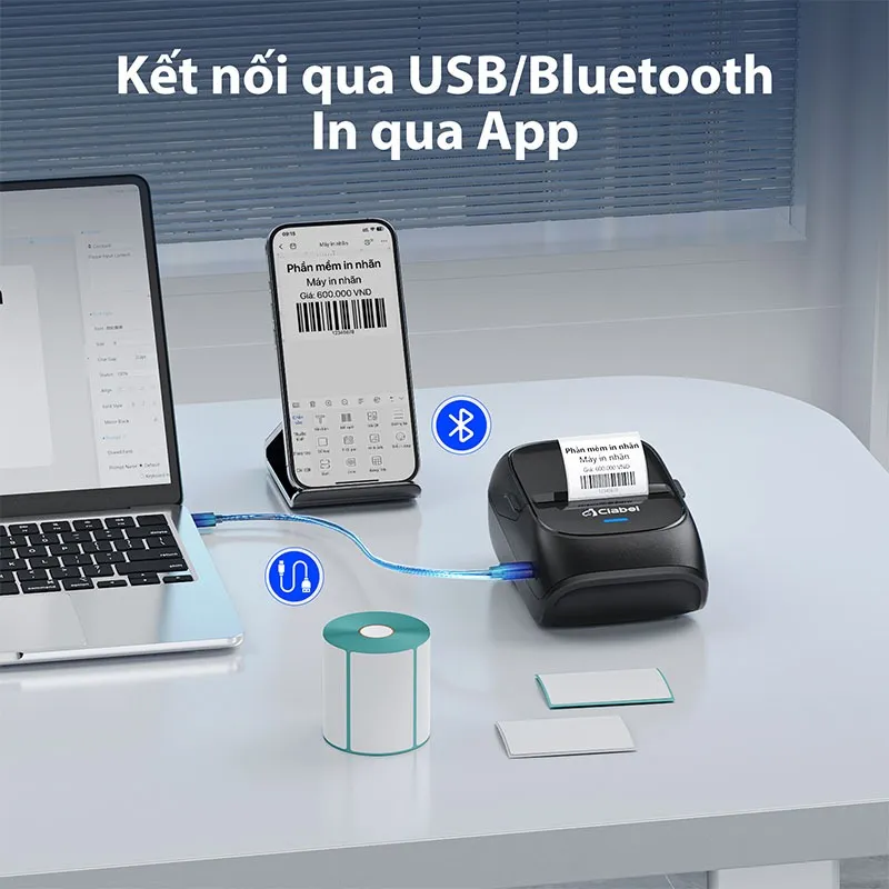 CLABEL 221B Máy In Nhãn Nhiệt Kết Nối Bluetooth cho Andro... - Thiết kế