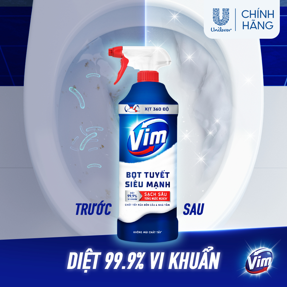 Combo 3 Chai Bọt Tuyết Siêu Mạnh Tẩy Bồn Cầu và Nhà Vệ Si... - Sử dụng