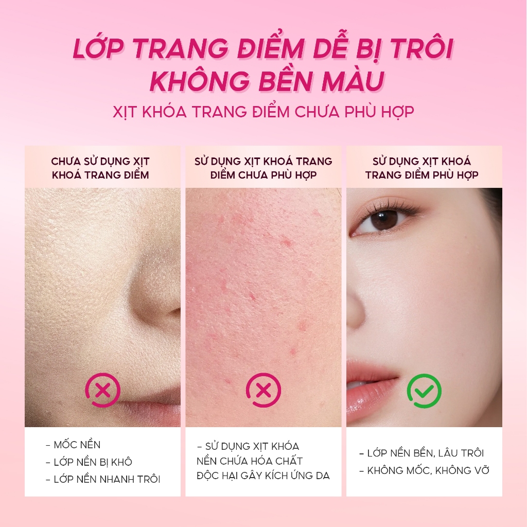 Combo Xịt khoá nền Sea Makeup Setting Spray Hỗ trợ cố đ... - Chi tiết