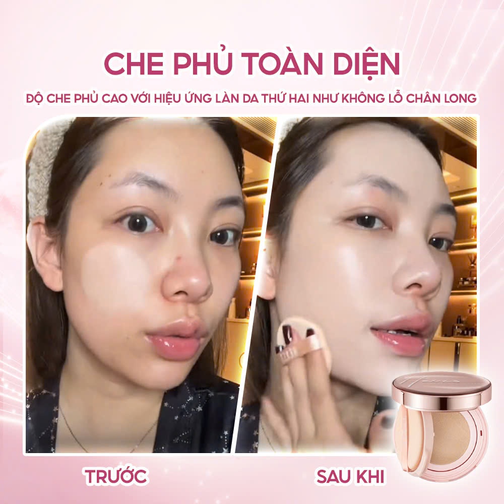 Cushion cấp ẩm lâu trôi HEXZE 15g - Chi tiết