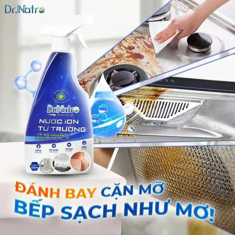 Dr Natro Siêu Tẩy Đa Năng Tẩy Sạch Mọi Vết Bẩn Chai 500ml... - Sử dụng
