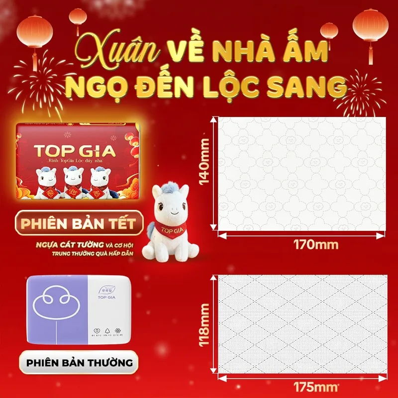 Giấy ăn rút Top Gia cao cấp giấy rút thùng 30 gói/16 gói/... - Chi tiết