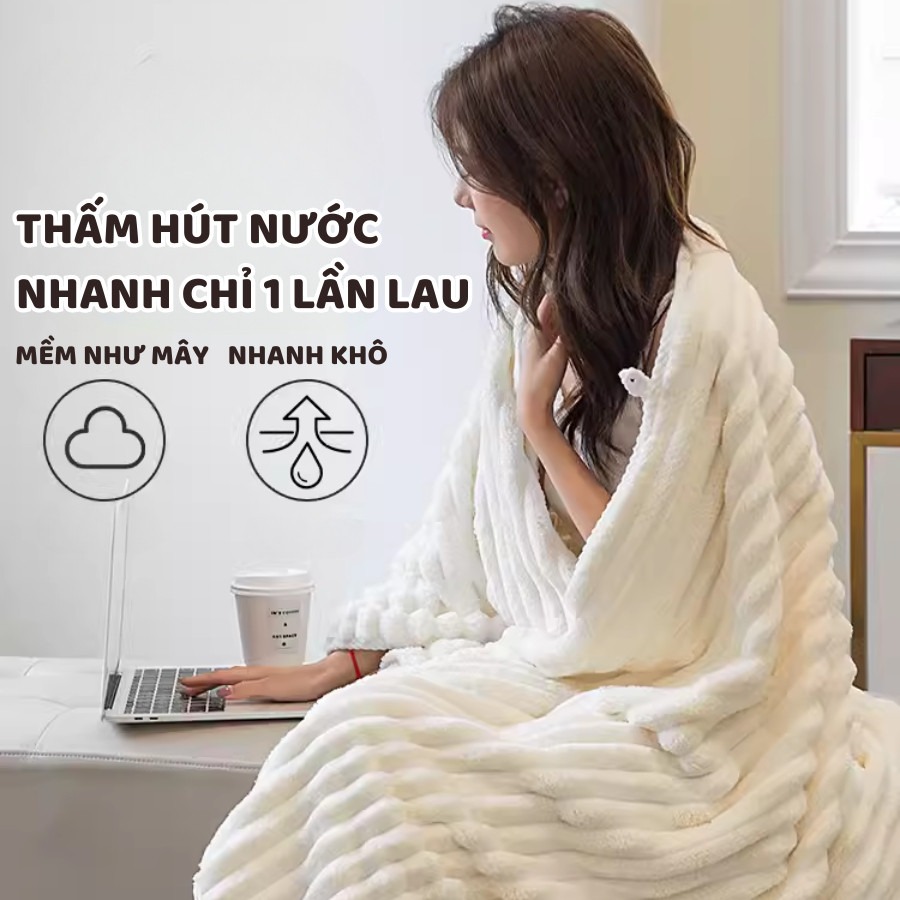 HÀNG LOẠI 1 Khăn Tắm Siêu Thấm Hút Dài 1M4 Sợi Bông Cao Cấp - Phụ kiện