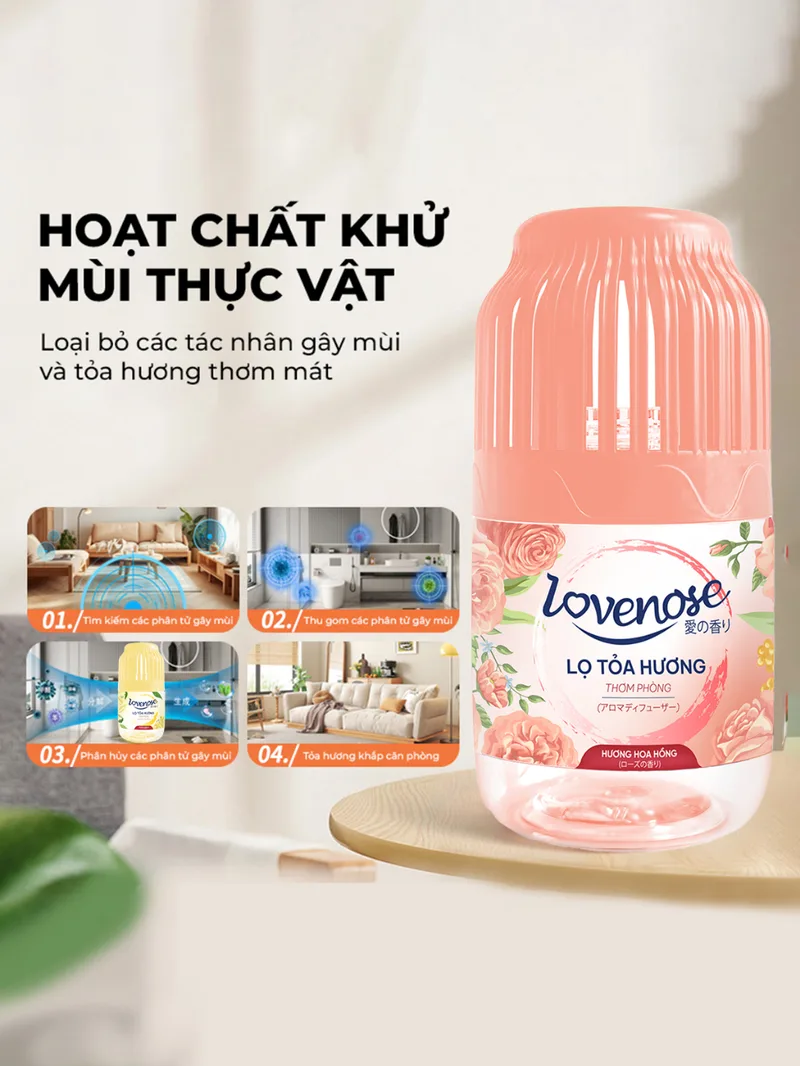 Lọ tỏa hương Lovenose hương thơm tự nhiên dễ chịu sáp thơ... - Góc nhìn khác