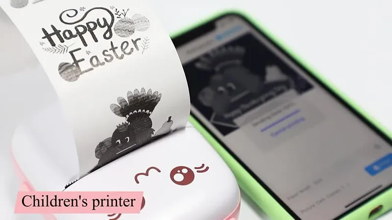 Máy in nhãn nhiệt cầm tay Mini Máy in bỏ túi Bluetooth kh... - Thiết kế