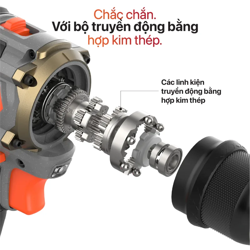 Máy Khoan AKUZA K8 QUICK PRO Có Búa - Sử dụng