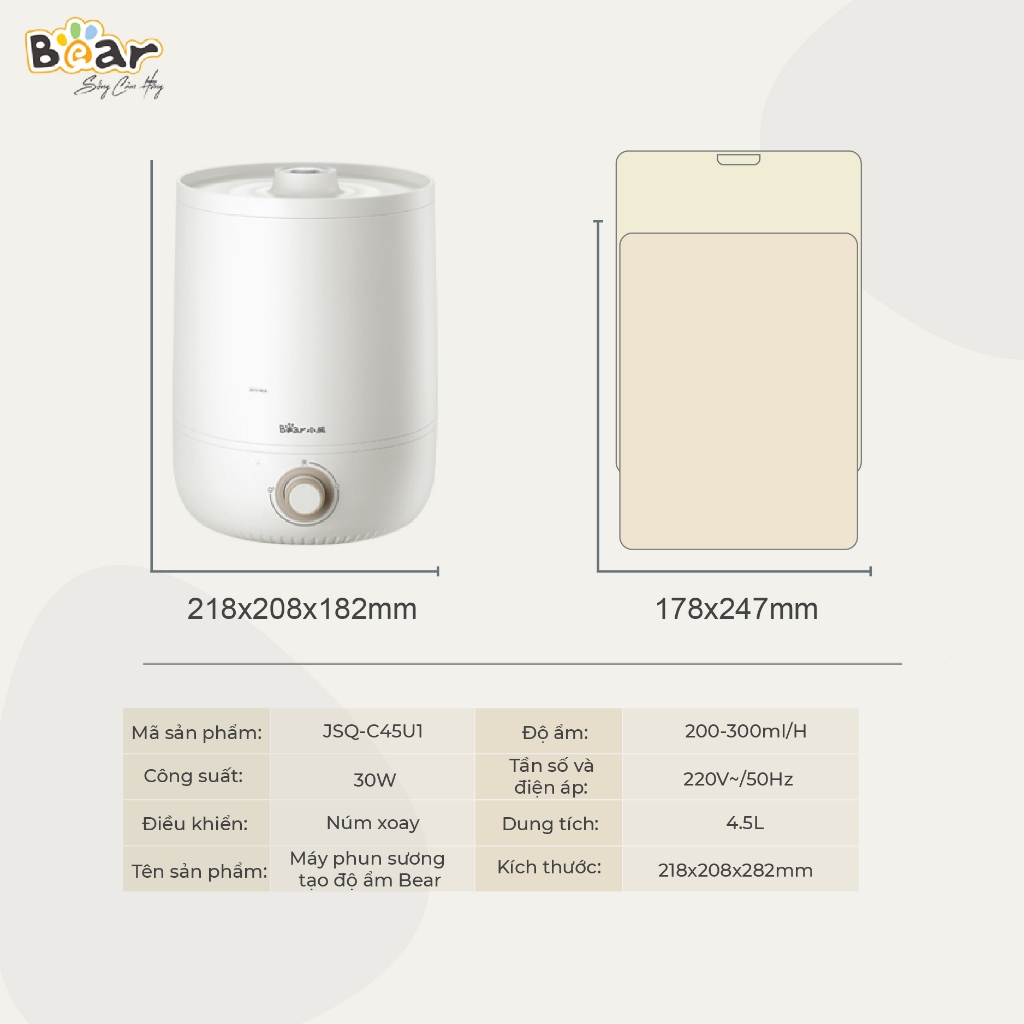 Máy Phun Sương Tạo Ẩm 4.5L... - Sử dụng
