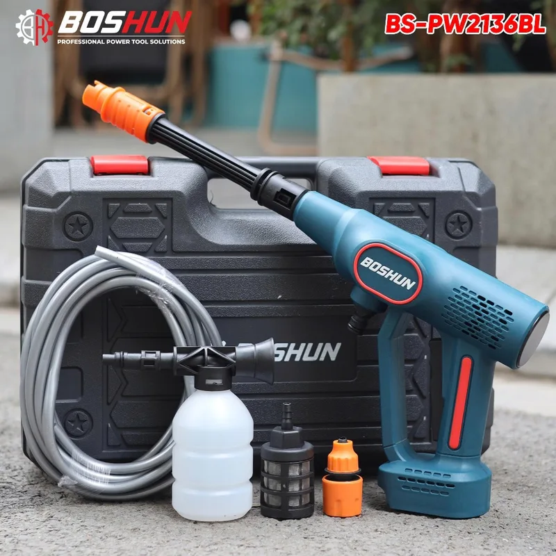 Máy rửa xe dùng pin BOSHUN BS - Sử dụng