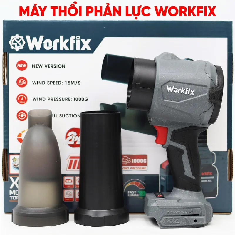 Máy Thổi Phản LựcPin WORKFIX WF - Sử dụng