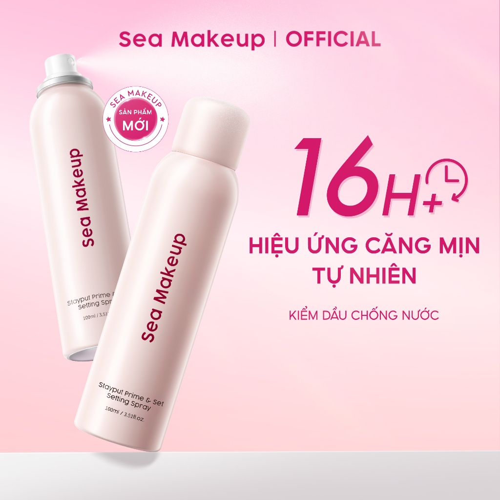 MỚI Xịt khoá nền Sea Makeup Setting Spray Hỗ trợ cố địn... - Thiết kế