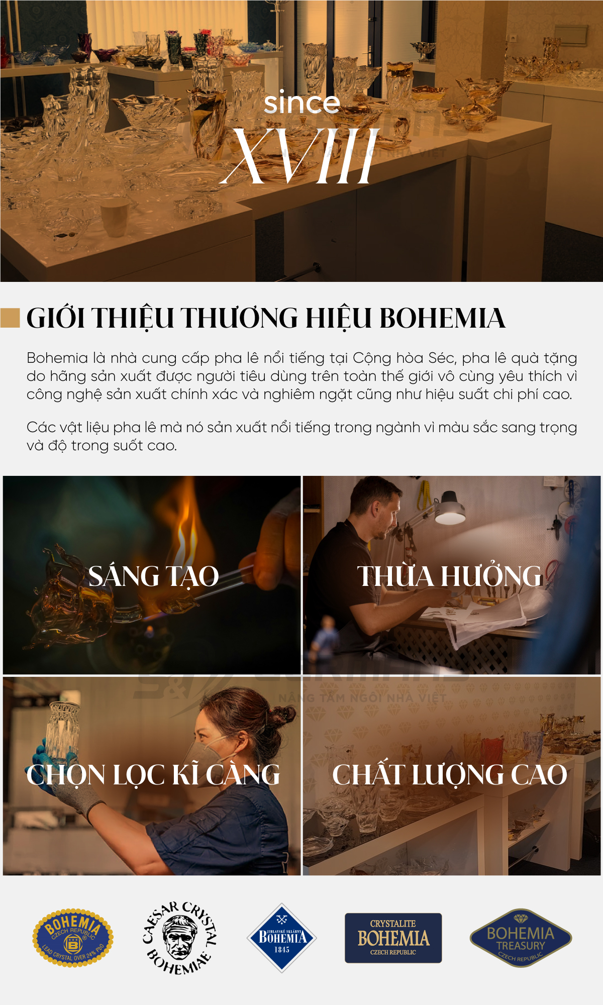Set 6 Cốc Kim Cương Sang Trọng - Thiết kế