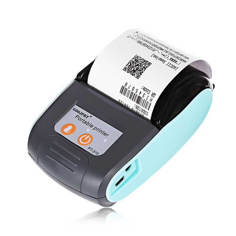 Tặng giấy Máy in nhiệt không dây bluetooth mini 58MM Pt210 - Thiết kế