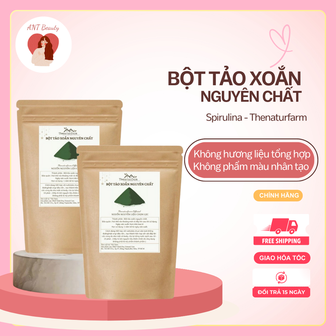 Tảo Xoắn Spirulina Dạng Bột Nguyên Chất Thenaturfarm 100g – Nguyên Liệu Làm Đẹp, - Góc nhìn khác