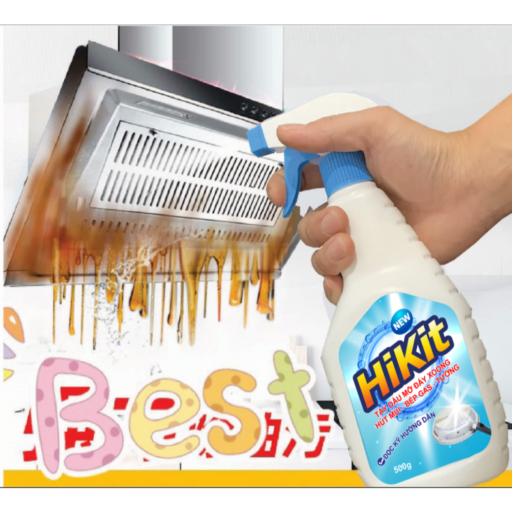 Tẩy dầu mỡ nhà bếp - Thiết kế