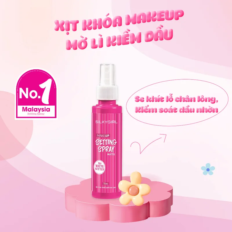 Xịt Giữ Lớp Trang Điểm Silkygirl Makeup Setting Spray Kho... - Góc nhìn khác