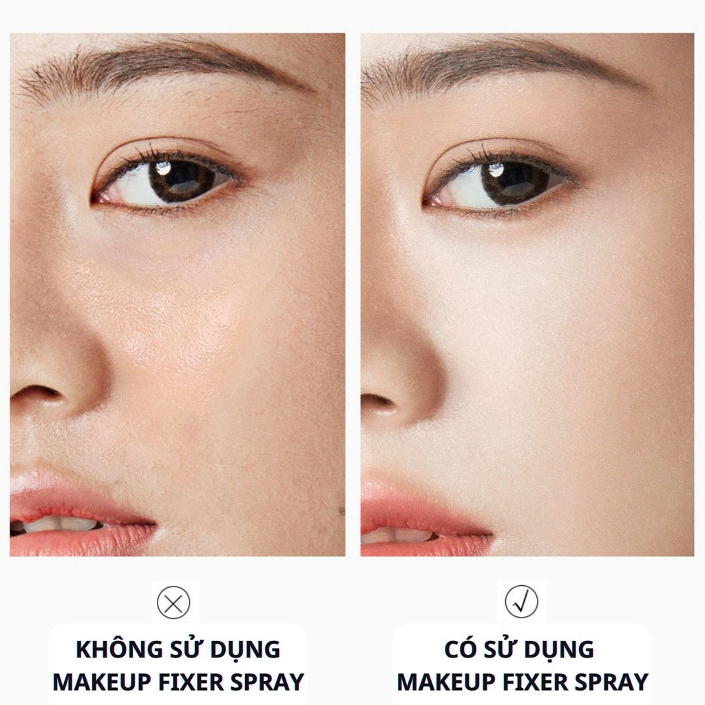 Xịt khóa giữ lớp trang điểm Makeup Fixer Spray 100ml - Sử dụng