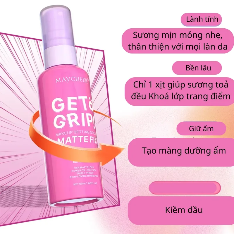 Xịt khoá makeup khoá nền MAYCHEER Setting Spray Dewy Fix ... - Chi tiết