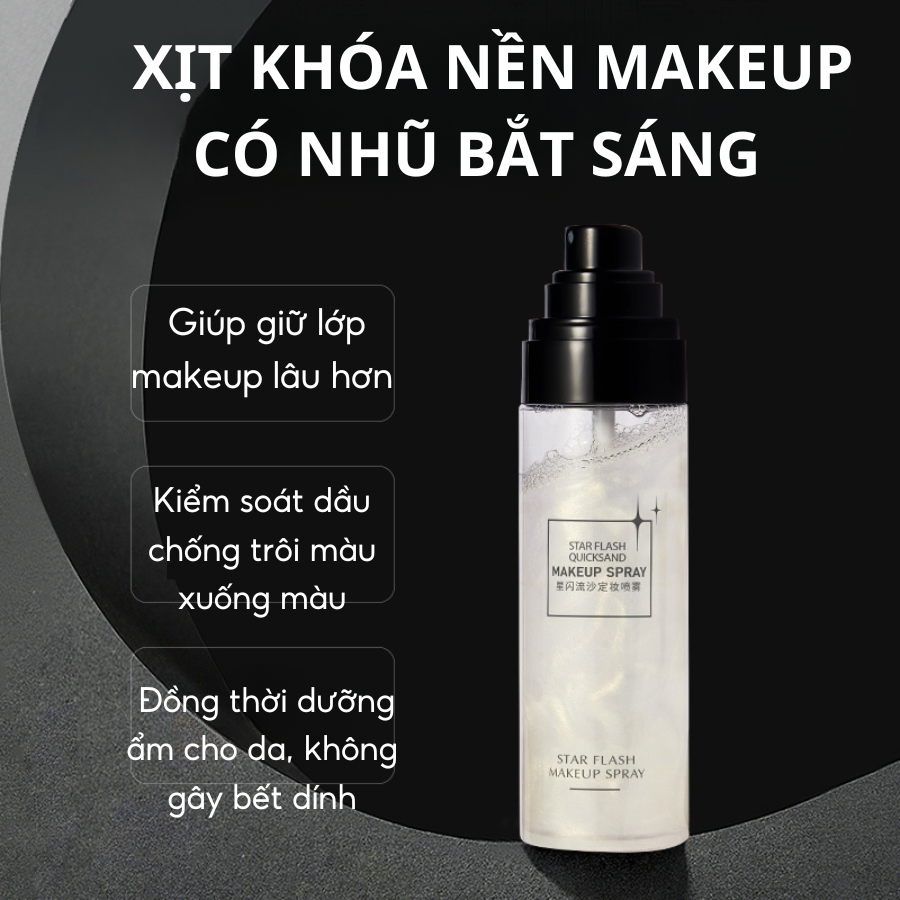 Xịt khóa Makeup Star Flash Make Up Spray 8 Hours Wear, Xị... - Góc nhìn khác
