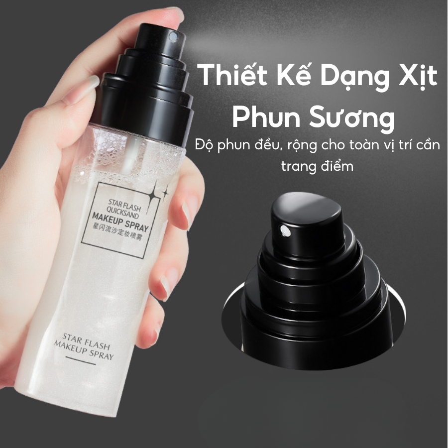Xịt khóa Makeup Star Flash Make Up Spray 8 Hours Wear, Xị... - Phụ kiện