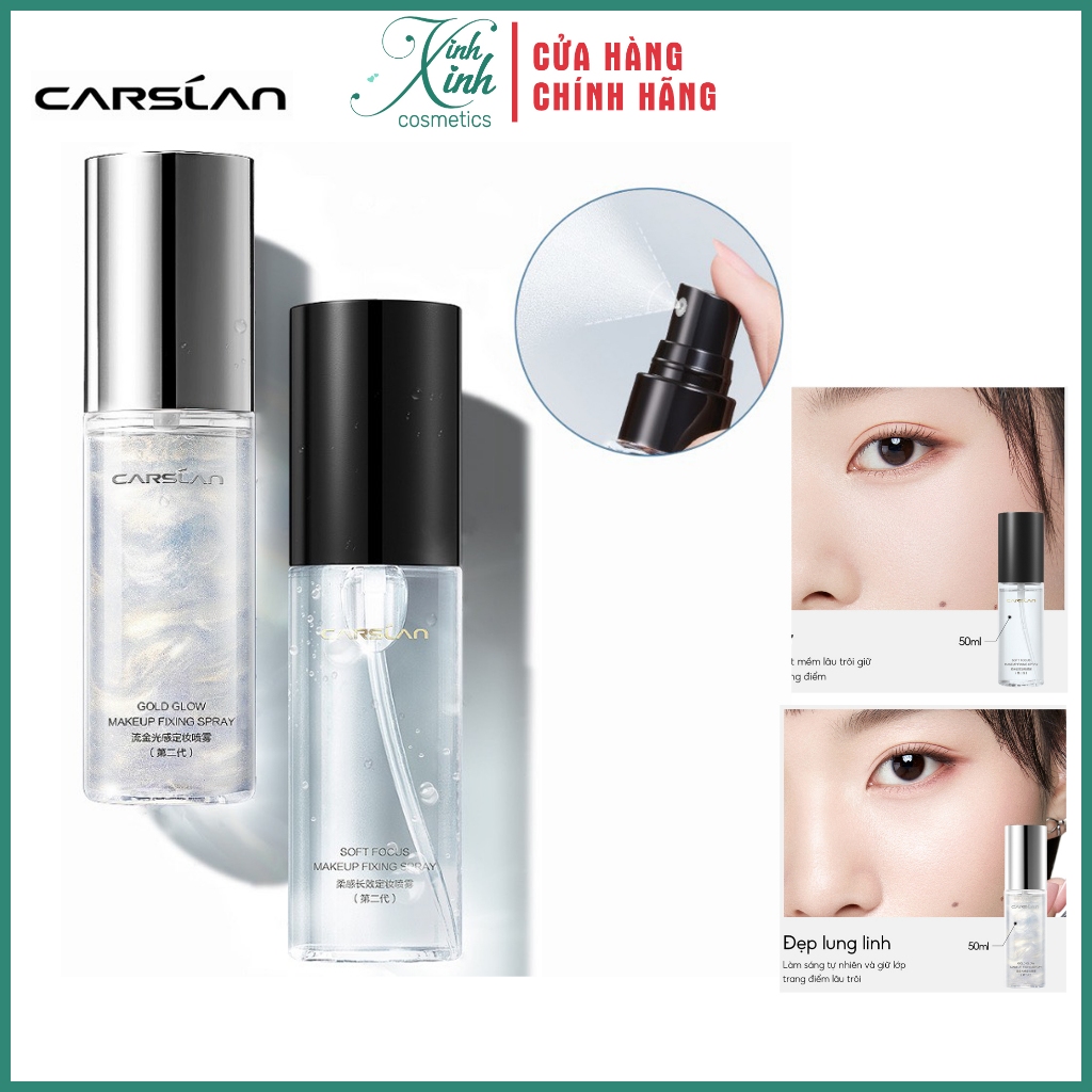 Xịt khoá nền CARSLAN giữ lớp trang điểm lâu trôi và k... - Thiết kế
