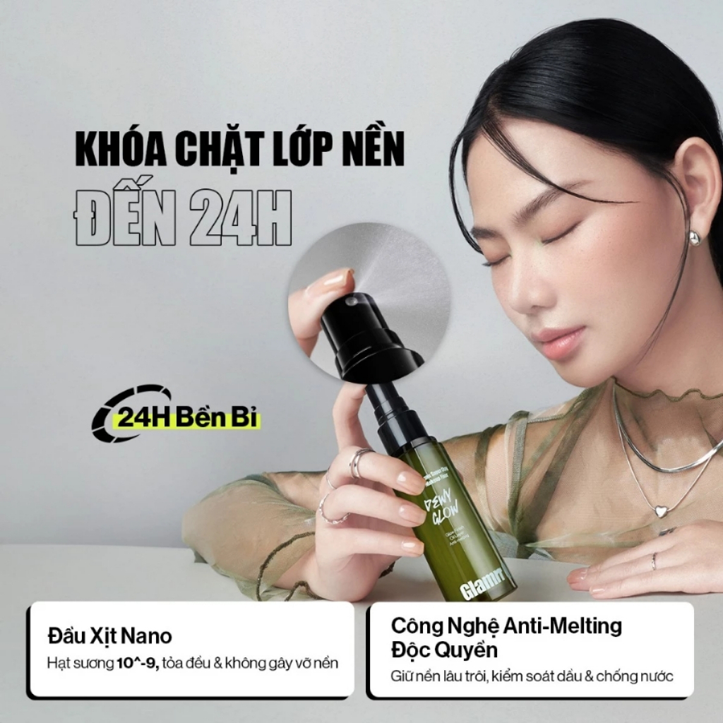 Xịt Khoá Nền Glamrr Q - Thiết kế
