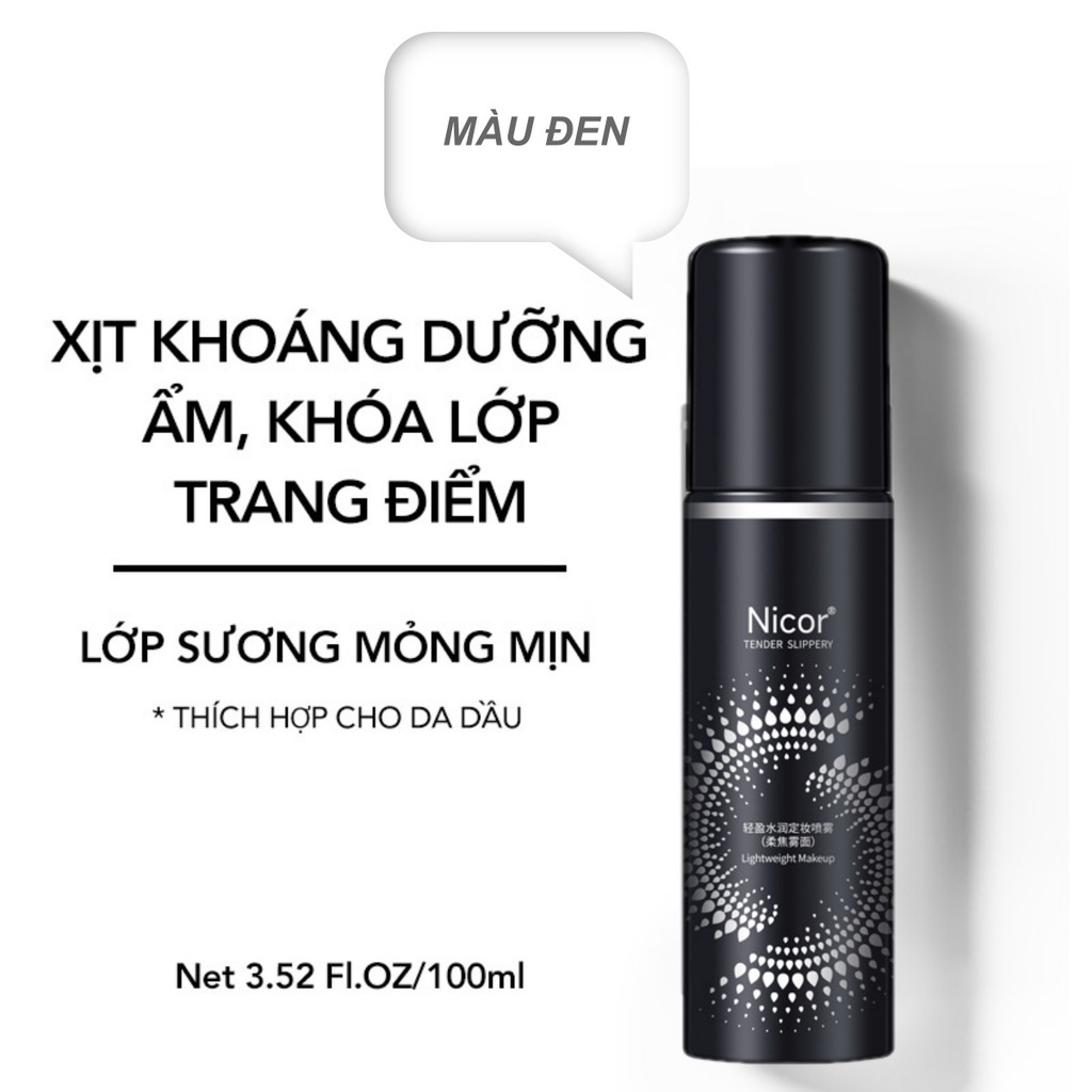Xịt khoá trang điểm Nicor 100ml - Góc nhìn khác