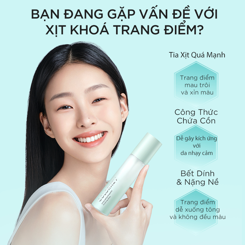 Xịt Khóa Xanh  COLORKEY Tia Sương Mịn Giúp Cố Định Lớp Tr... - Chi tiết