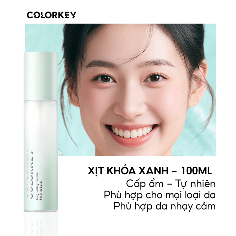 Xịt Khóa Xanh  COLORKEY Tia Sương Mịn Giúp Cố Định Lớp Tr... - Thiết kế