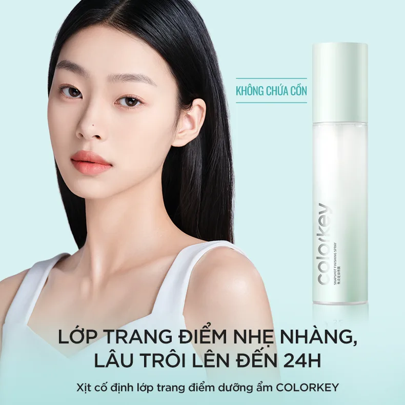 Xịt Khóa Xanh  COLORKEY Tia Sương Mịn Giúp Cố Định Lớp Tr... - Sử dụng